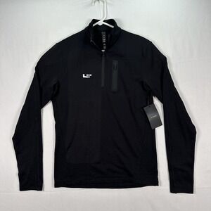 Ten Thousand Over Zip Pullover Mens XS Black 1/4 Zip Athletic Running Top NWT‎